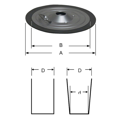 Fettfolgekolben FO20 für Fettgebinde 18/20 Kg mit