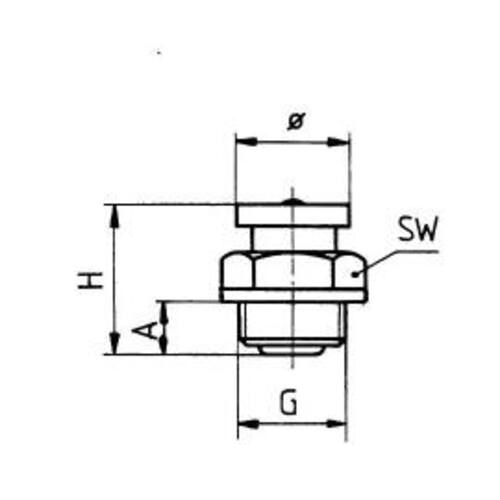 Flachschmiernippel M22 G 1/2", niedrige Form 22 m