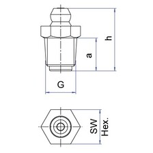 Hochdruck Einlassventil 1/8" NPT, geprüft bei 700