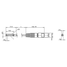 Magnetfeld-Sensor, 0001220, ür C-Nut ø4 mm, PNP (N