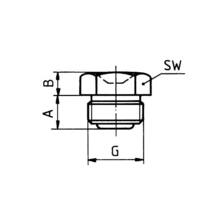 Trichter Schmiernippel D1 G 1/4 " , SW 14, DIN 340